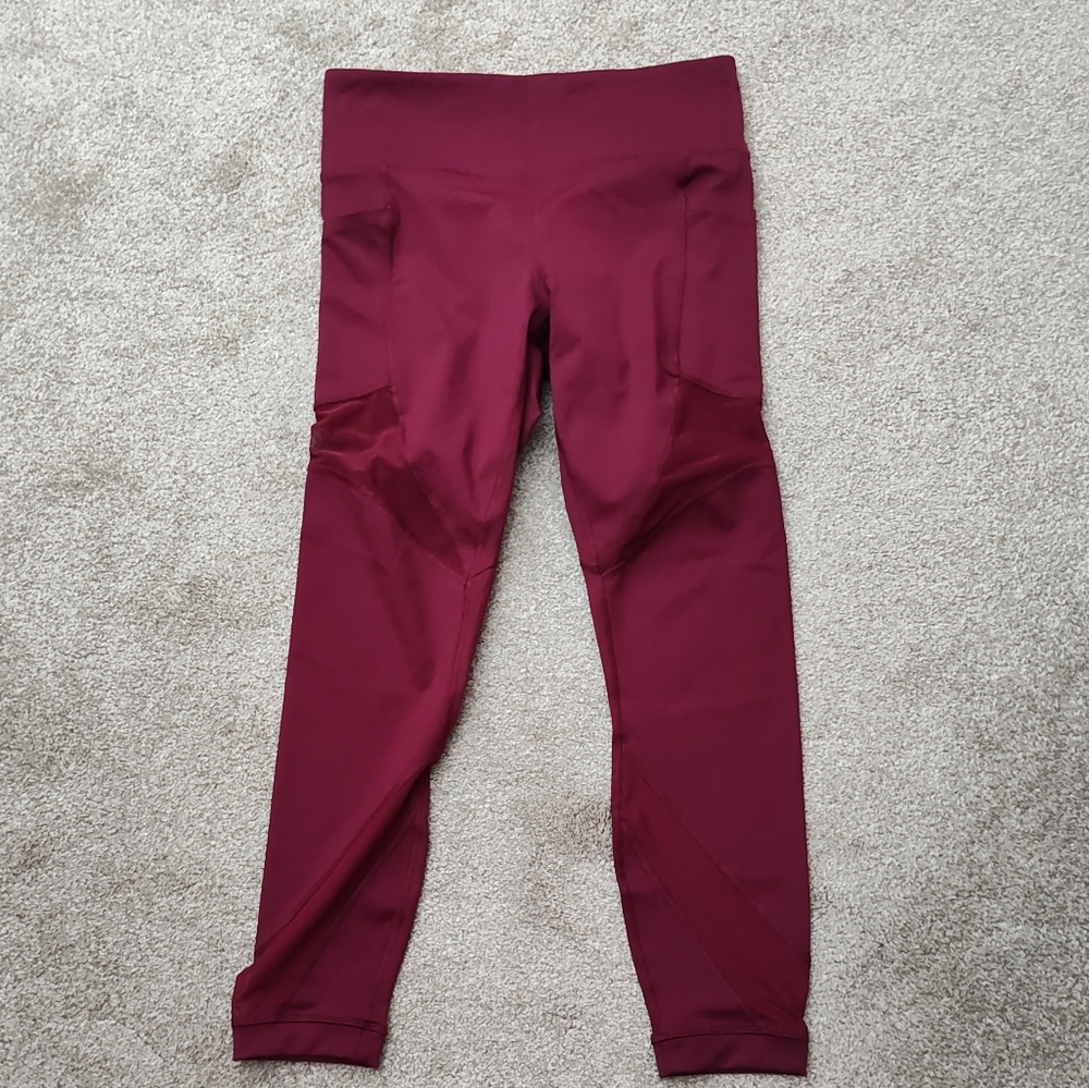 Member's Mark Compression Ankle Leggings - Burgundy